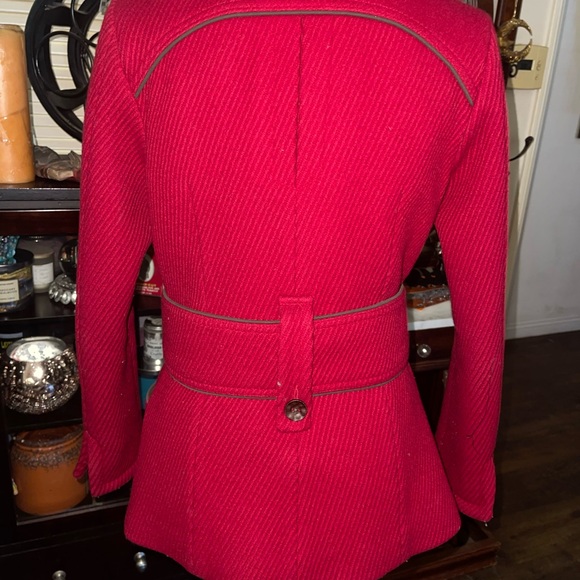 Soia & Kyo Red Belted Blazer - Picture 3 of 7